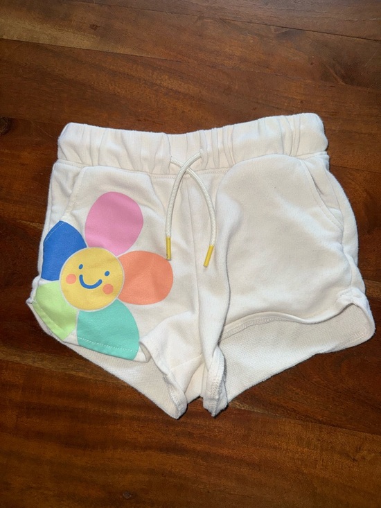 Old Navy Other - Old Navy White Shorts with‎ Colorful Smiley Flower